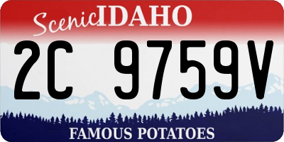 ID license plate 2C9759V