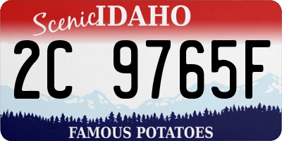 ID license plate 2C9765F