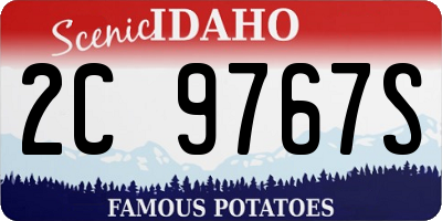 ID license plate 2C9767S