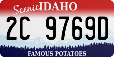 ID license plate 2C9769D