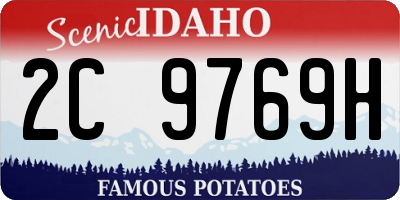 ID license plate 2C9769H