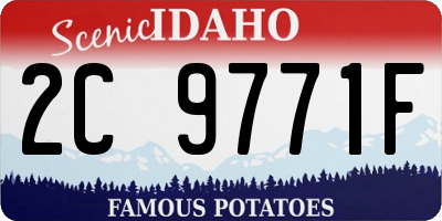 ID license plate 2C9771F