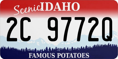 ID license plate 2C9772Q