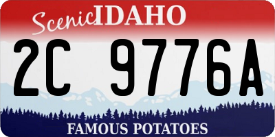 ID license plate 2C9776A