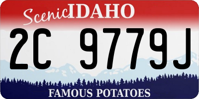 ID license plate 2C9779J
