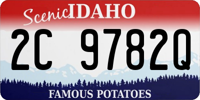 ID license plate 2C9782Q