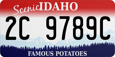 ID license plate 2C9789C