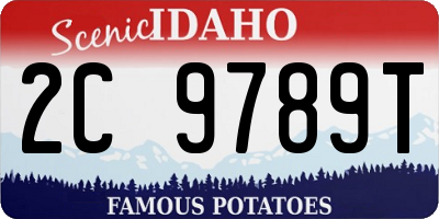 ID license plate 2C9789T
