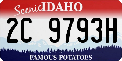 ID license plate 2C9793H