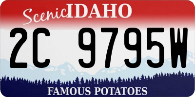 ID license plate 2C9795W