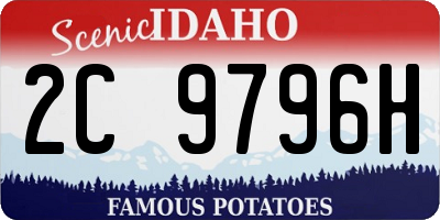 ID license plate 2C9796H
