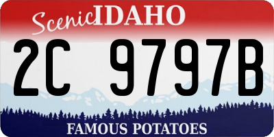 ID license plate 2C9797B
