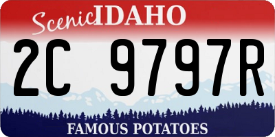 ID license plate 2C9797R