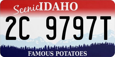 ID license plate 2C9797T