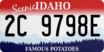 ID license plate 2C9798E