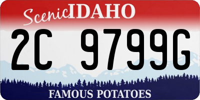 ID license plate 2C9799G
