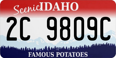 ID license plate 2C9809C