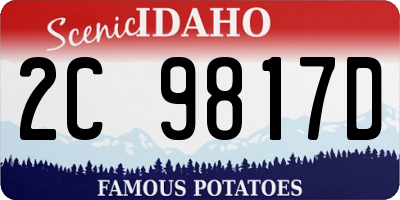 ID license plate 2C9817D