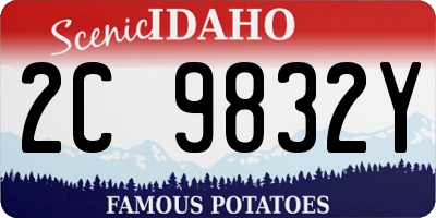 ID license plate 2C9832Y