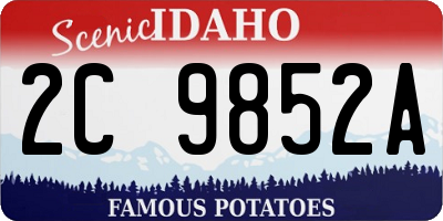 ID license plate 2C9852A