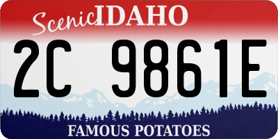 ID license plate 2C9861E