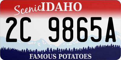 ID license plate 2C9865A