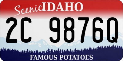 ID license plate 2C9876Q
