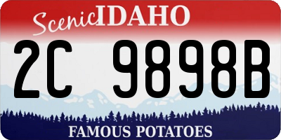 ID license plate 2C9898B