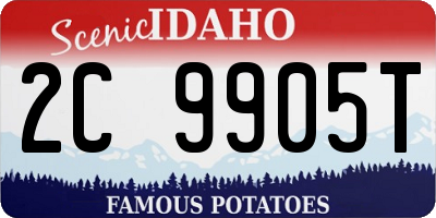 ID license plate 2C9905T