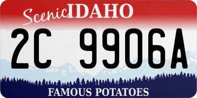 ID license plate 2C9906A