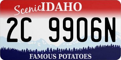 ID license plate 2C9906N