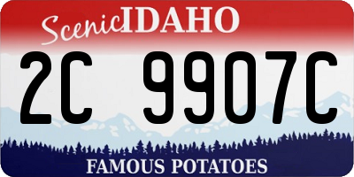 ID license plate 2C9907C