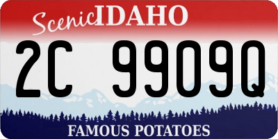 ID license plate 2C9909Q