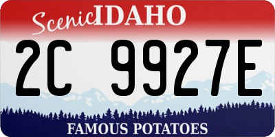 ID license plate 2C9927E