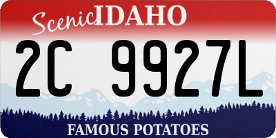 ID license plate 2C9927L