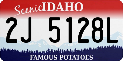 ID license plate 2J5128L