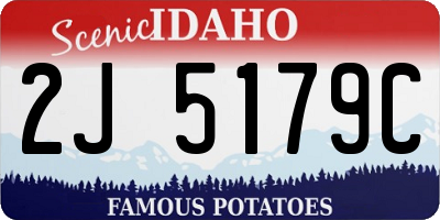 ID license plate 2J5179C
