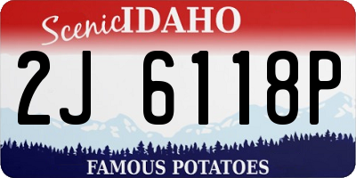 ID license plate 2J6118P