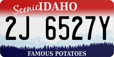 ID license plate 2J6527Y