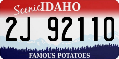 ID license plate 2J9211O