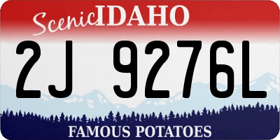 ID license plate 2J9276L