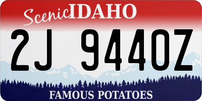 ID license plate 2J9440Z