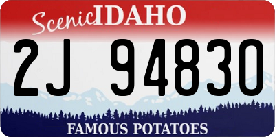 ID license plate 2J9483O