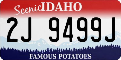 ID license plate 2J9499J