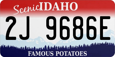 ID license plate 2J9686E