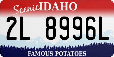 ID license plate 2L8996L
