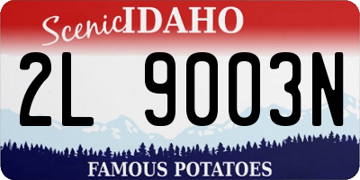 ID license plate 2L9003N