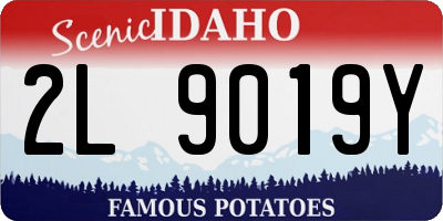 ID license plate 2L9019Y