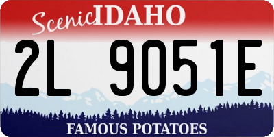 ID license plate 2L9051E