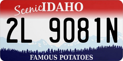 ID license plate 2L9081N